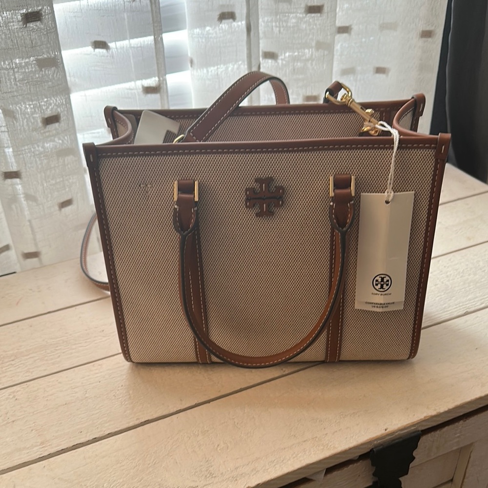 Tory Burch Brown and Cream Women's Bag